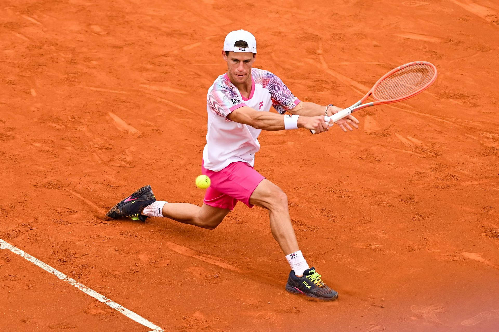 Diego Schwartzman During Tennis Match Background