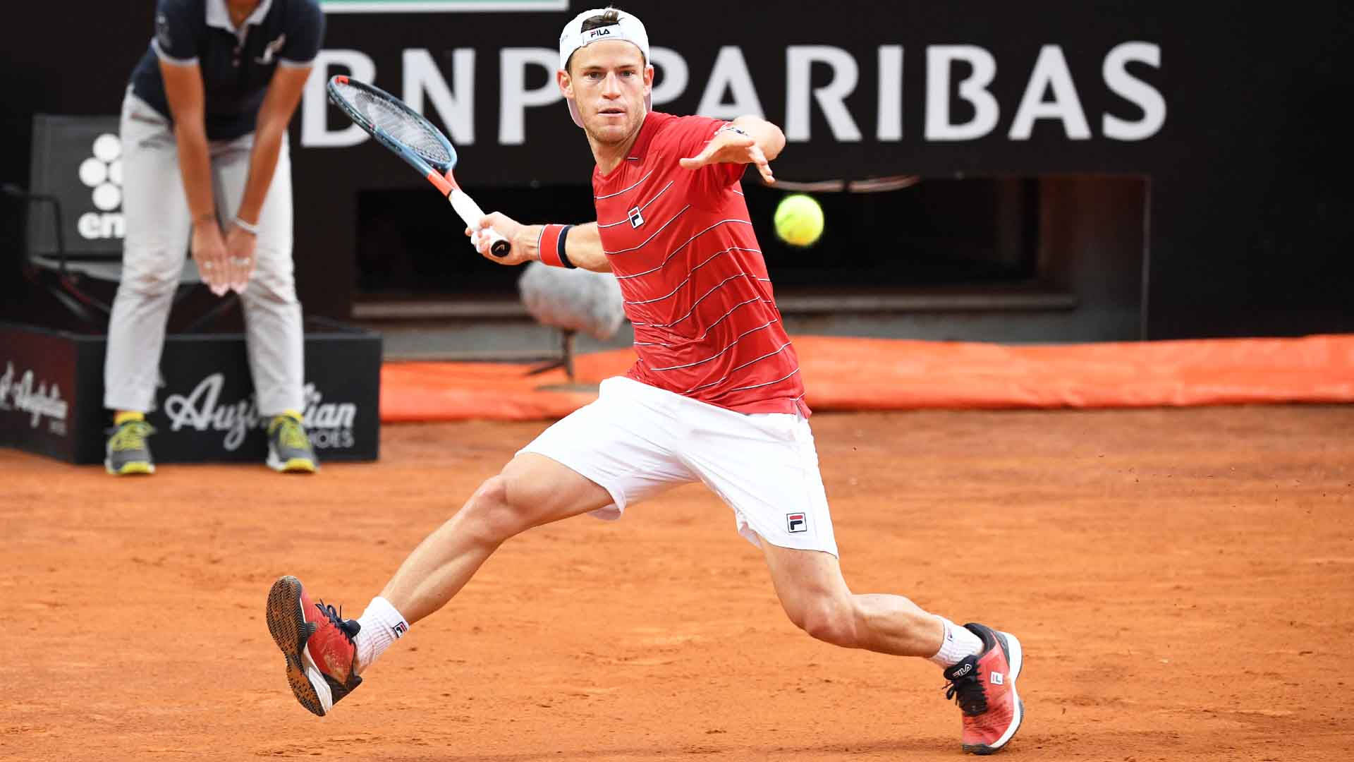 Diego Schwartzman Swinging His Racket