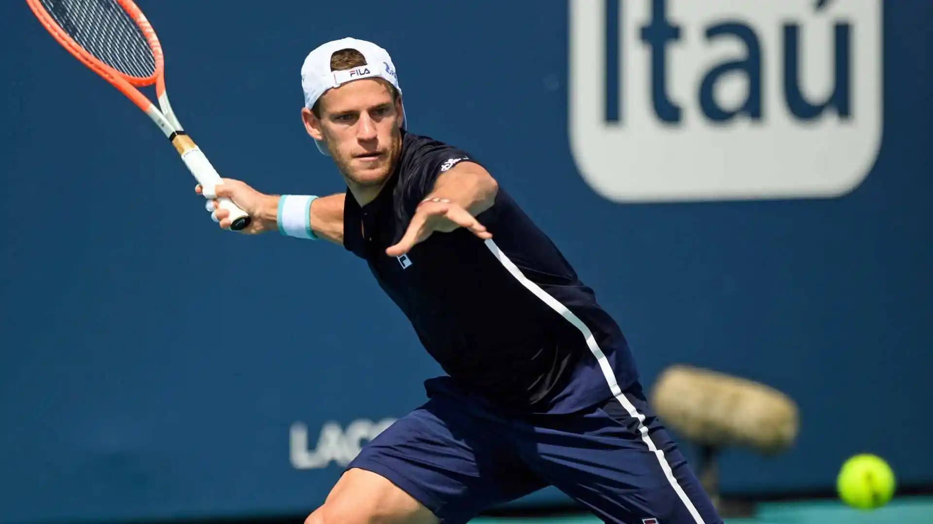 Diego Schwartzman Wearing Black Background