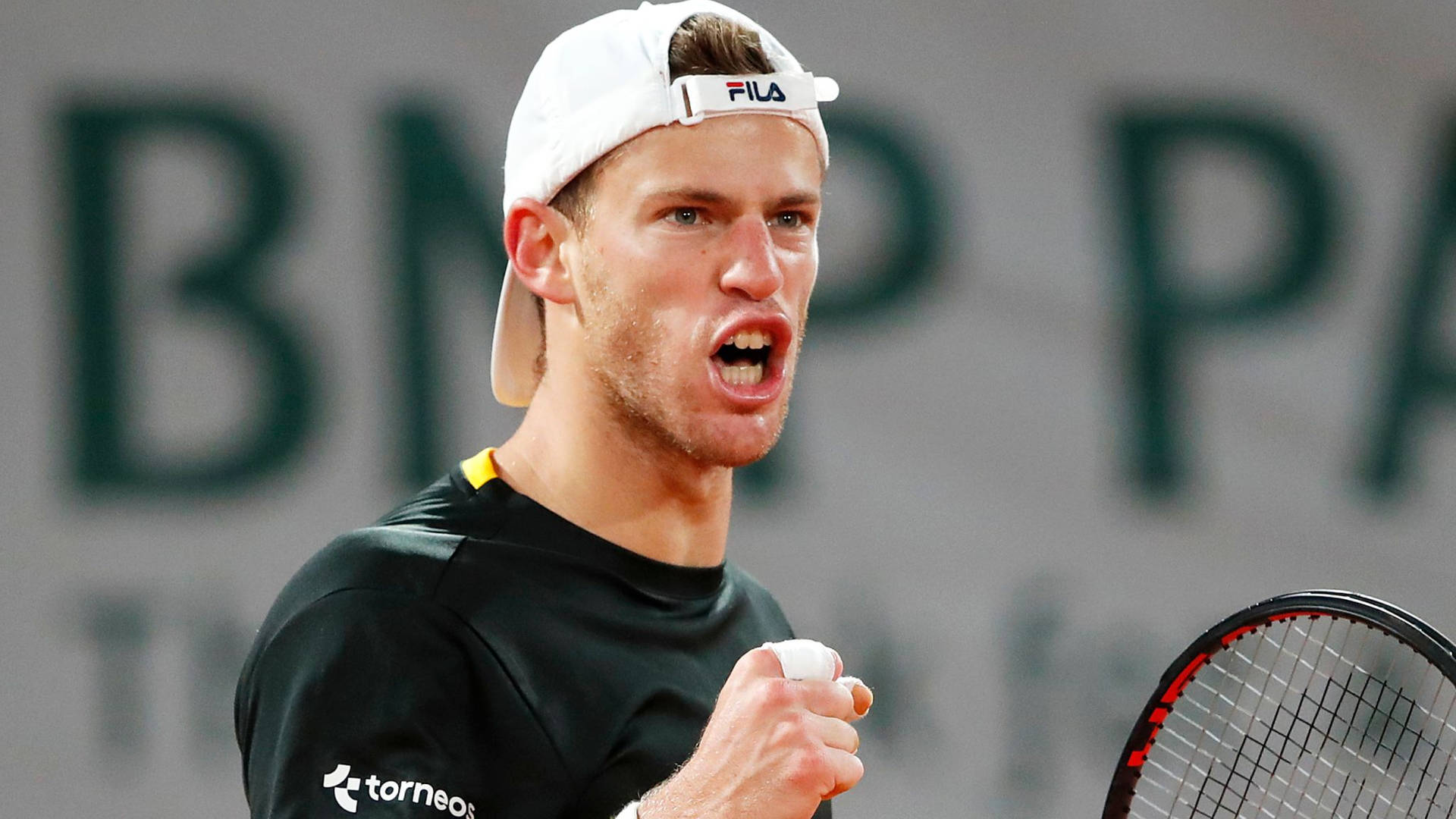 Diego Schwartzman Yelling During Match