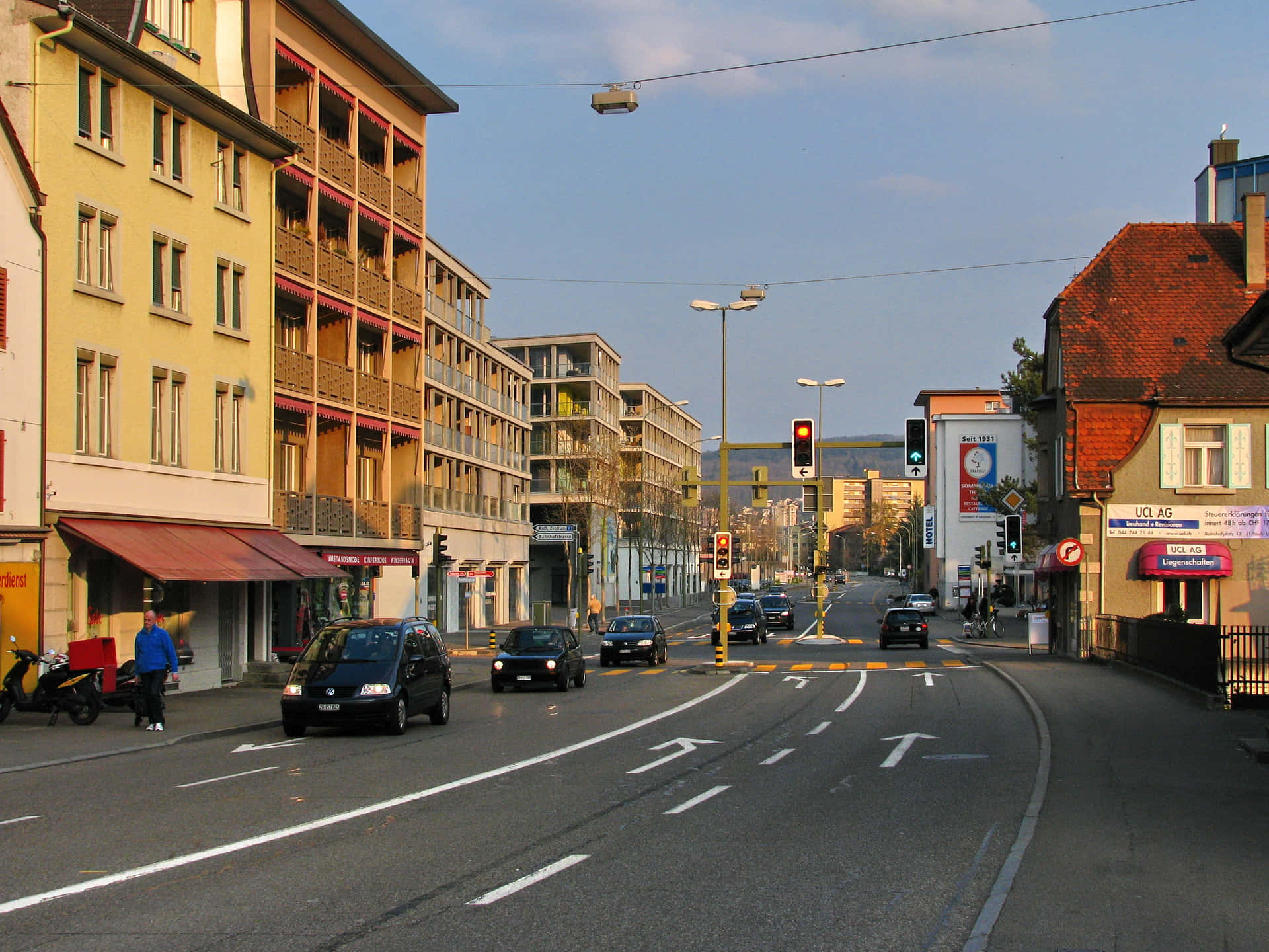 Dietikon City Street Scene Background