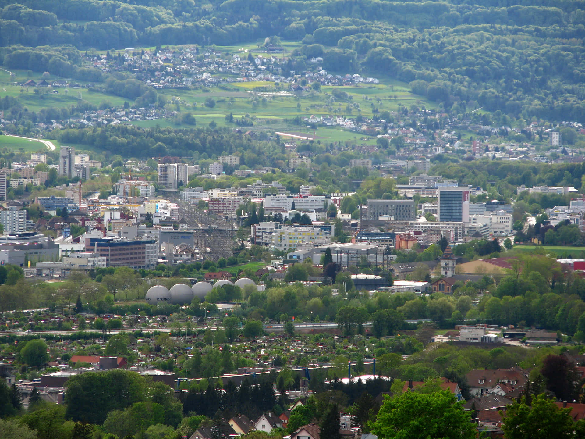 Dietikon Cityscape View Background