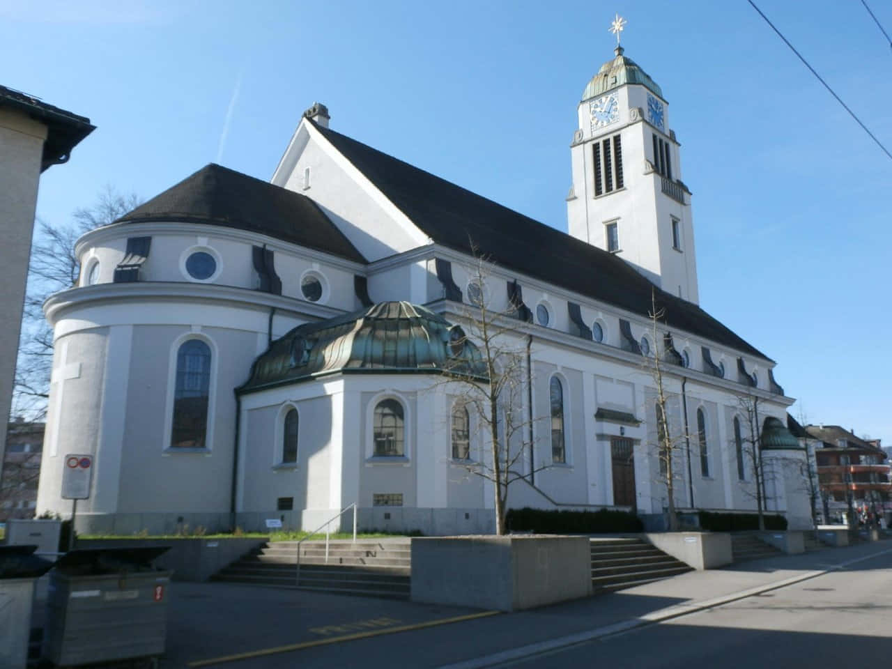 Dietikon St Niklaus Church Switzerland Background