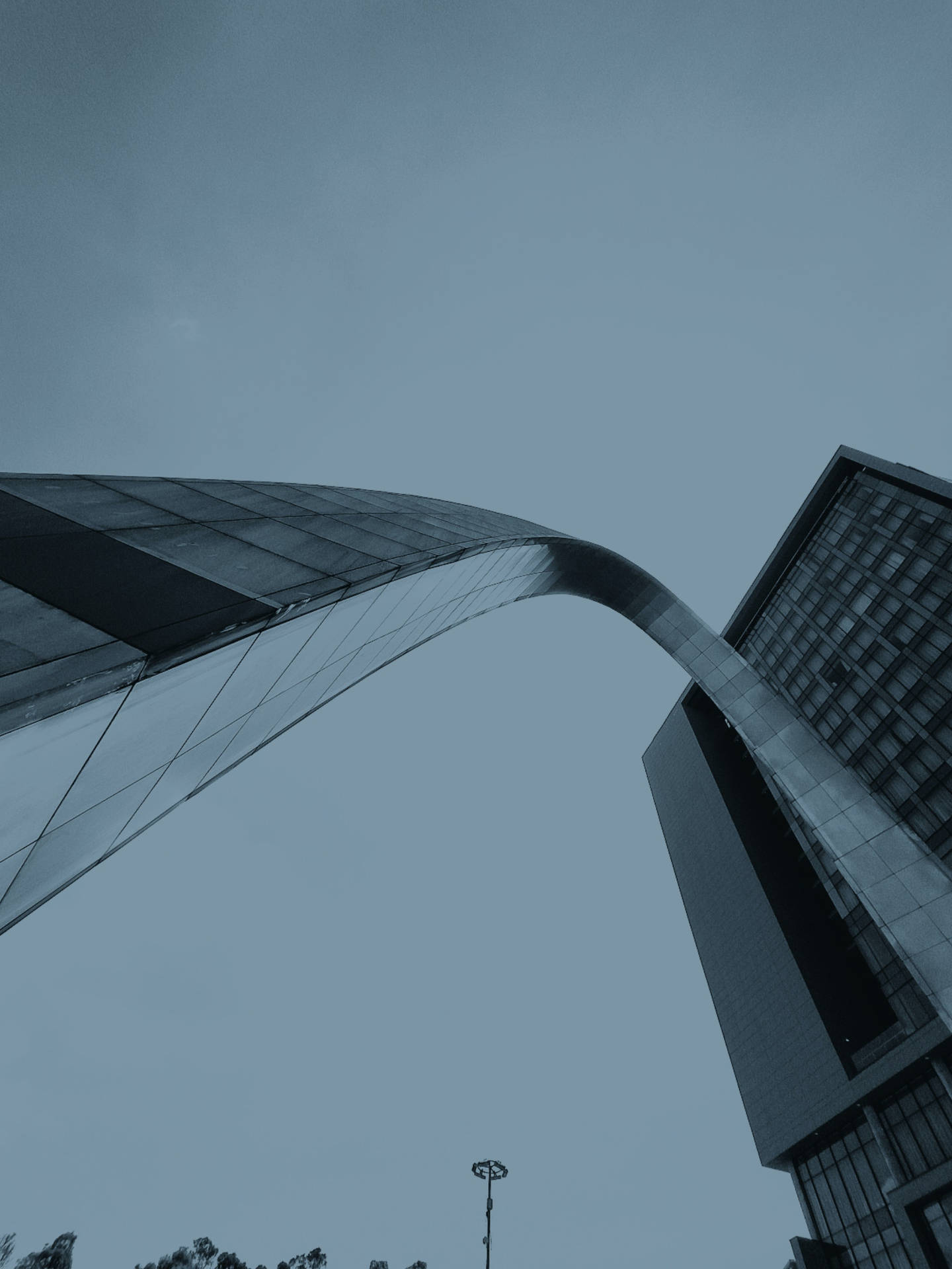 Different Angle Of Missouri Gateway Arch Background