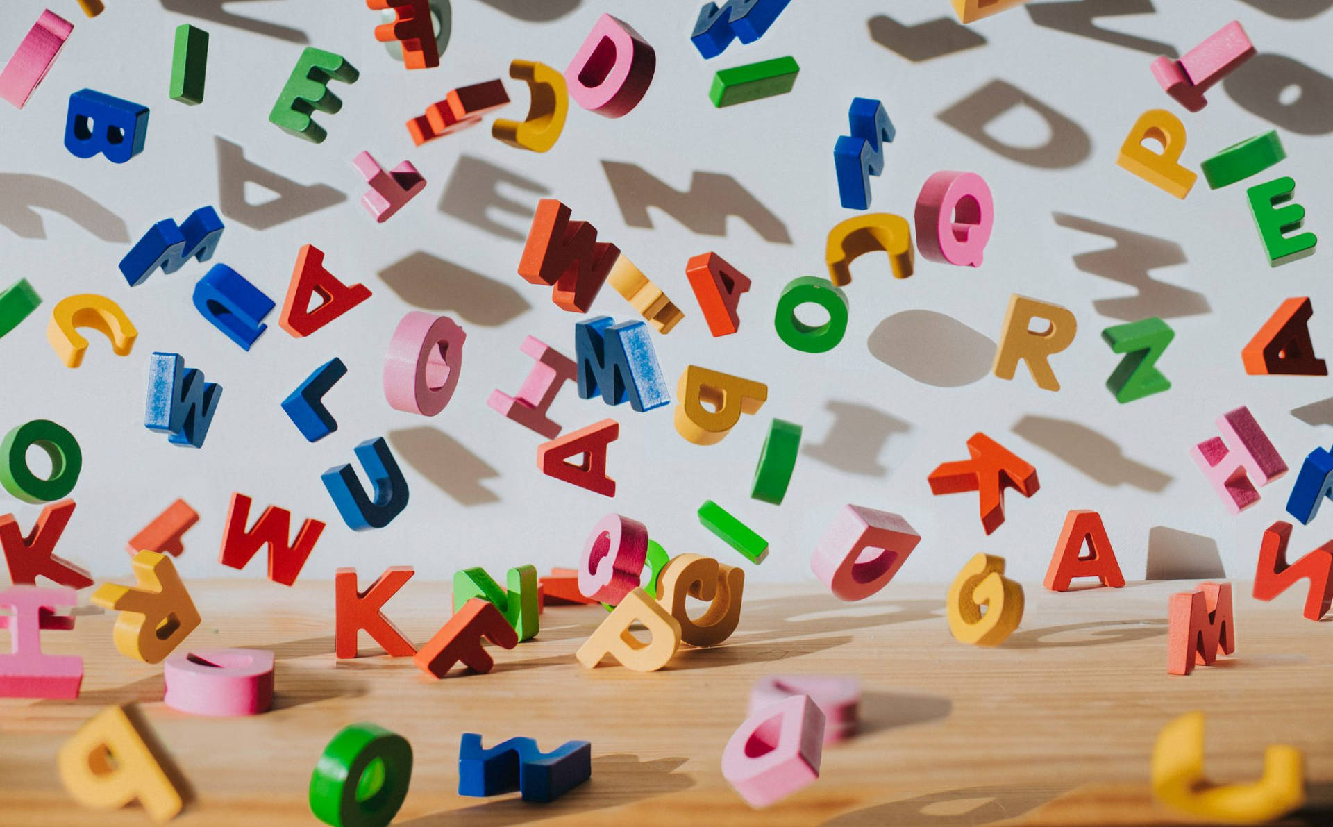 Different Coloured Abc Letters