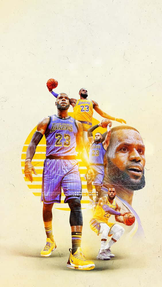 Different Facial Expressions Of King Lebron James Background