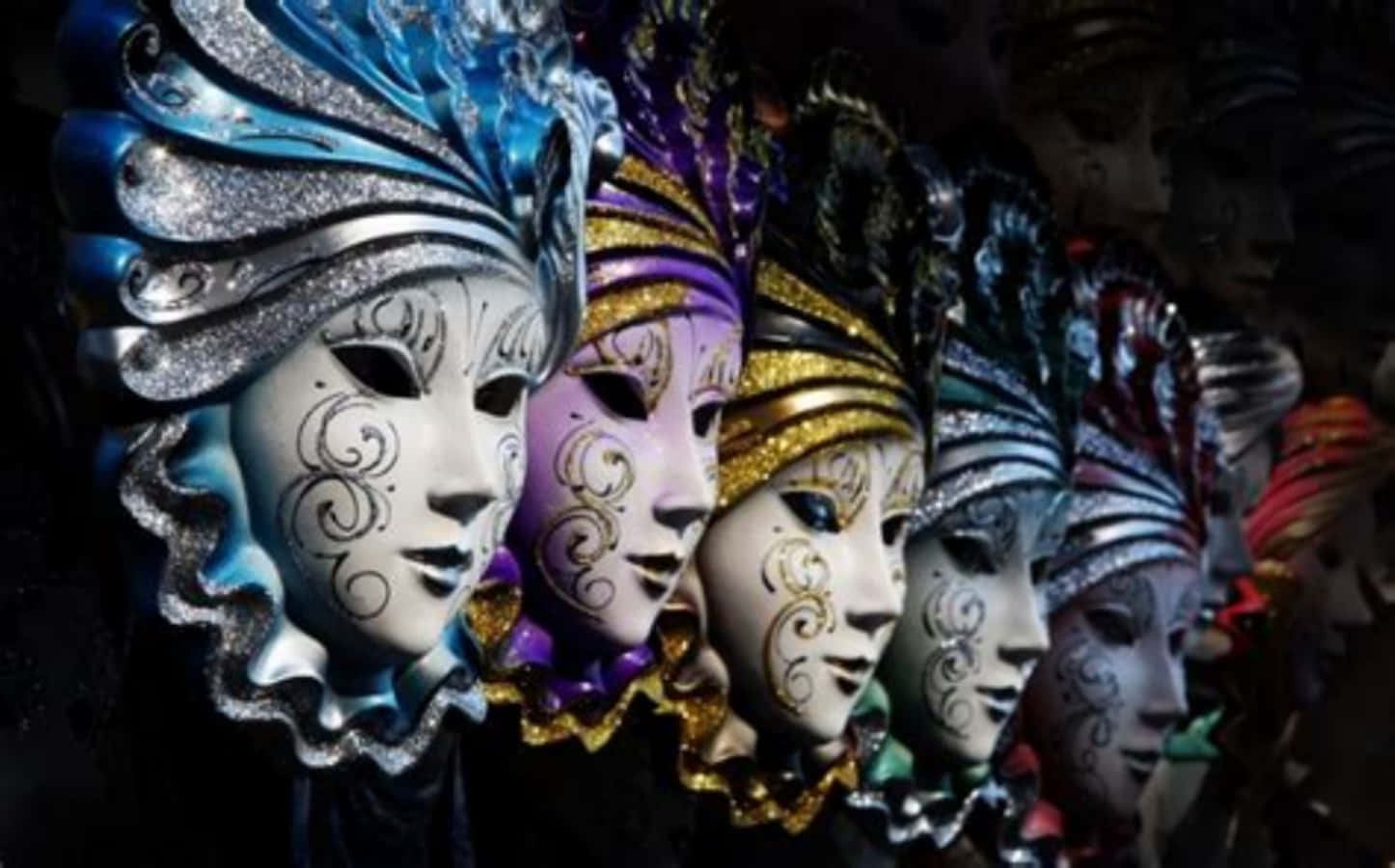 Different Mardi Gras Mask Collections