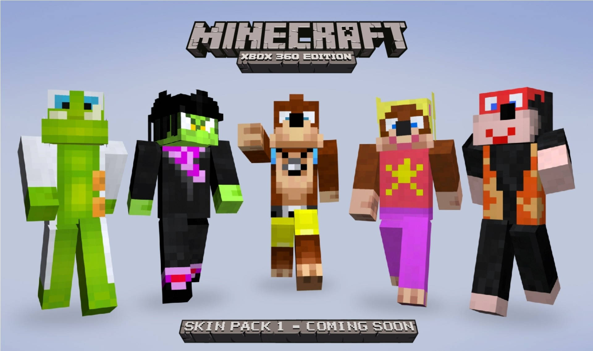 Different Skins Xbox 360 Minecraft Hd Background