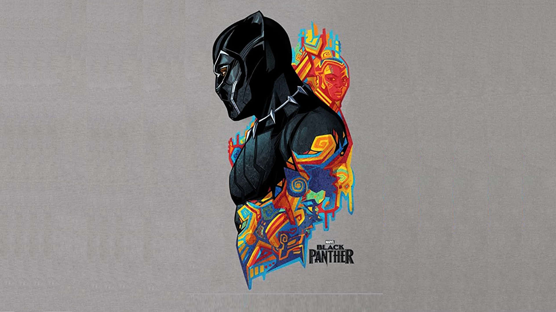 Digital Art Black Panther Hero Background