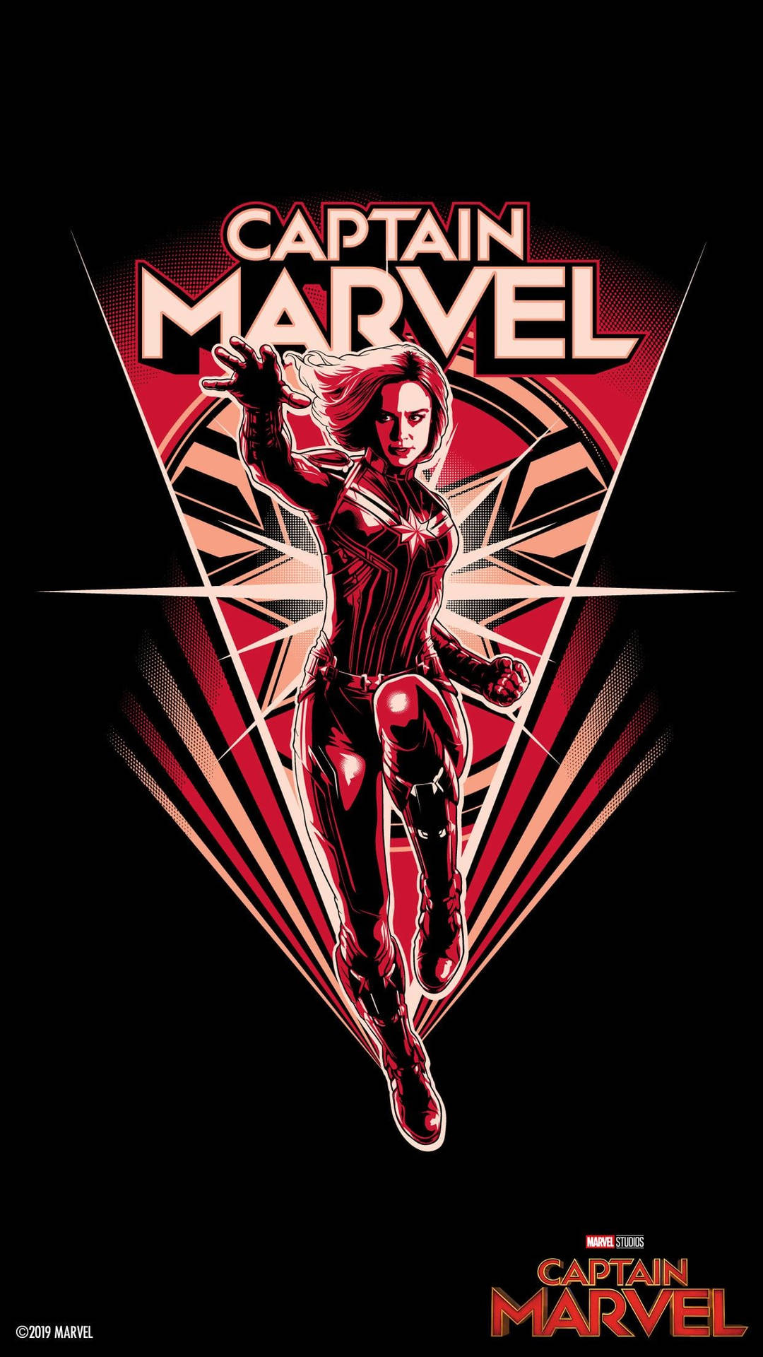 Digital Art Captain Marvel Iphone Background