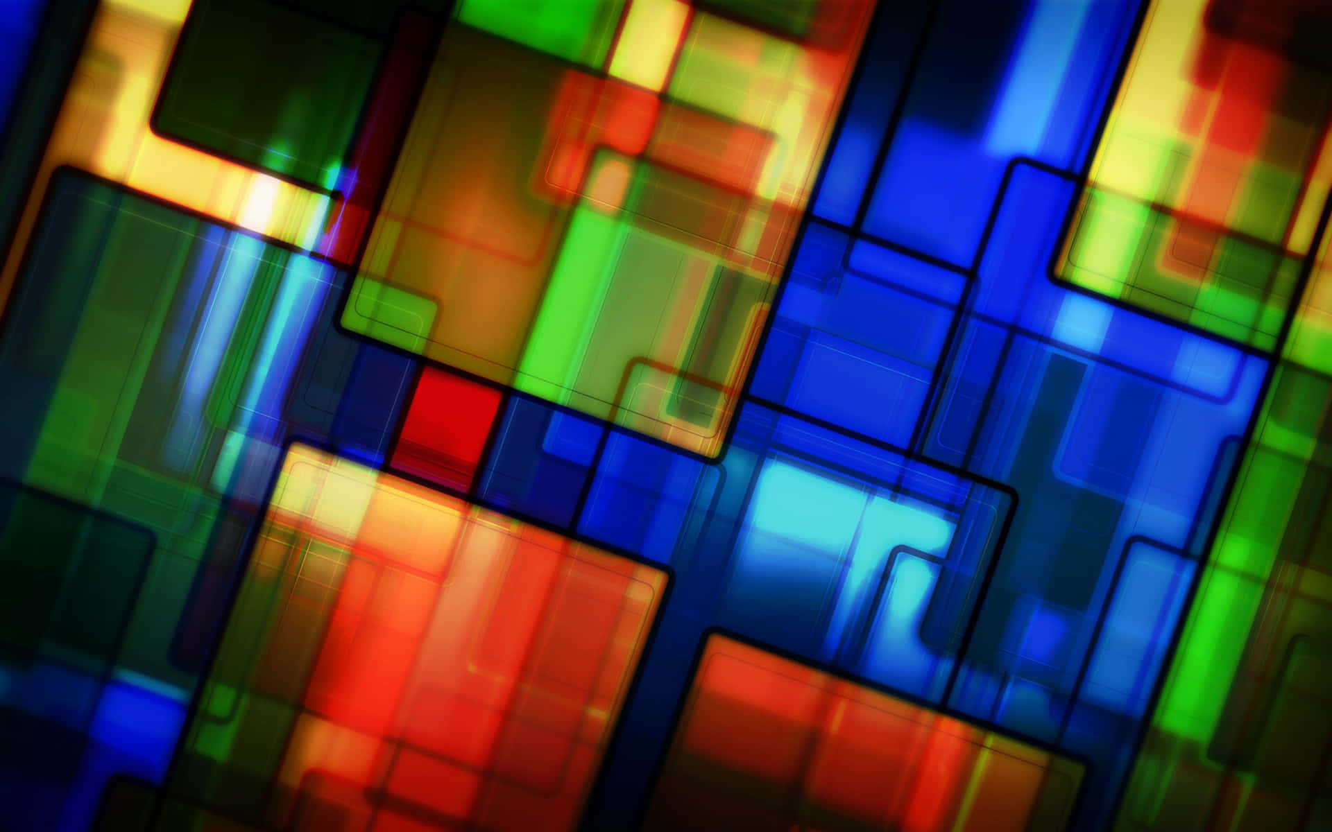 Digital Art Cool Colored Square Shape Abstract Background