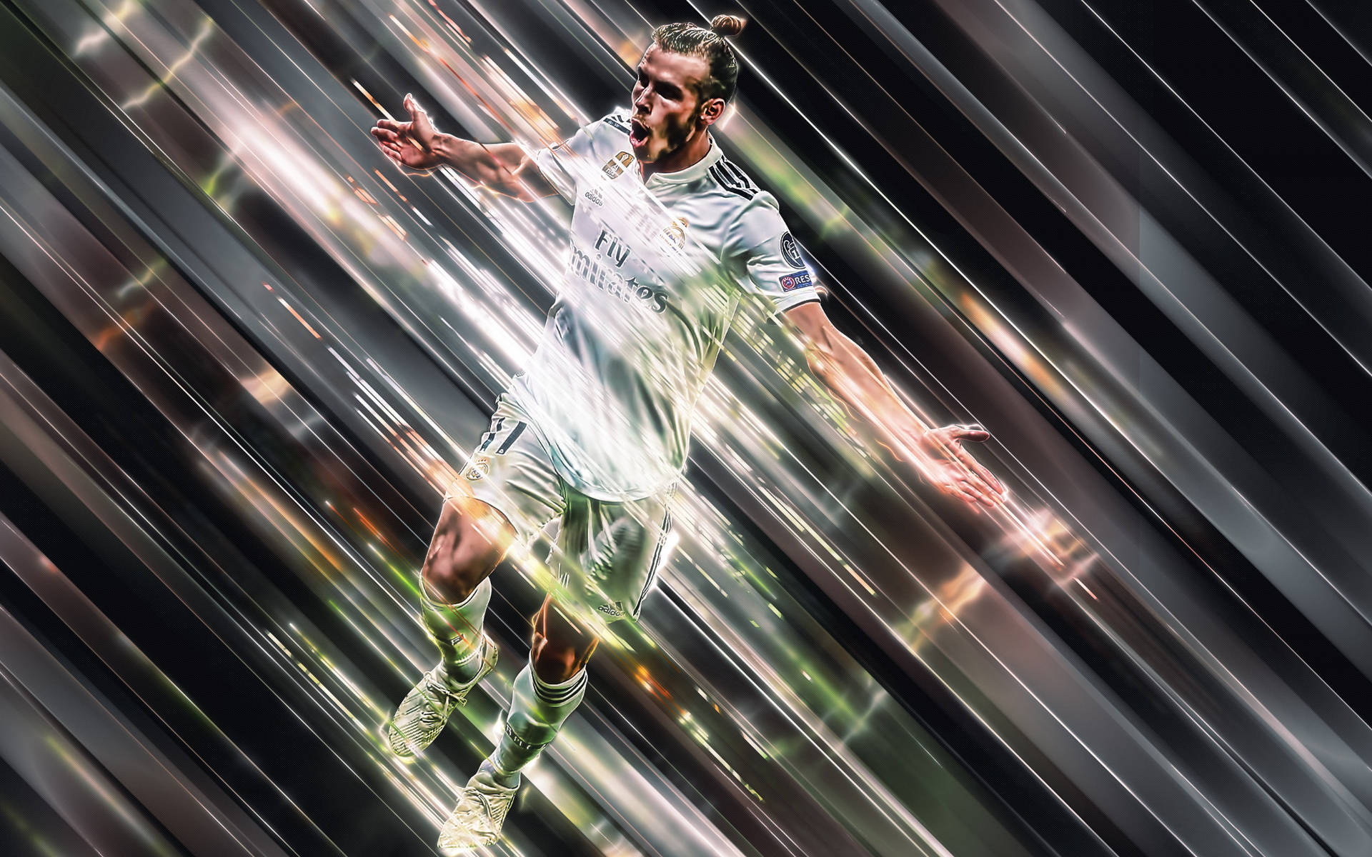 Digital Art Cover Of Gareth Bale Background
