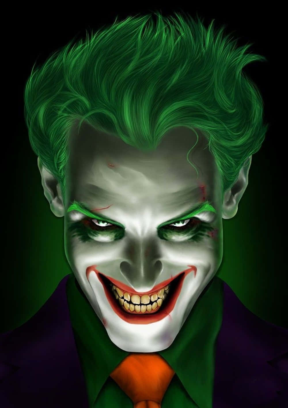 Digital Art Illustration Dangerous Joker Background
