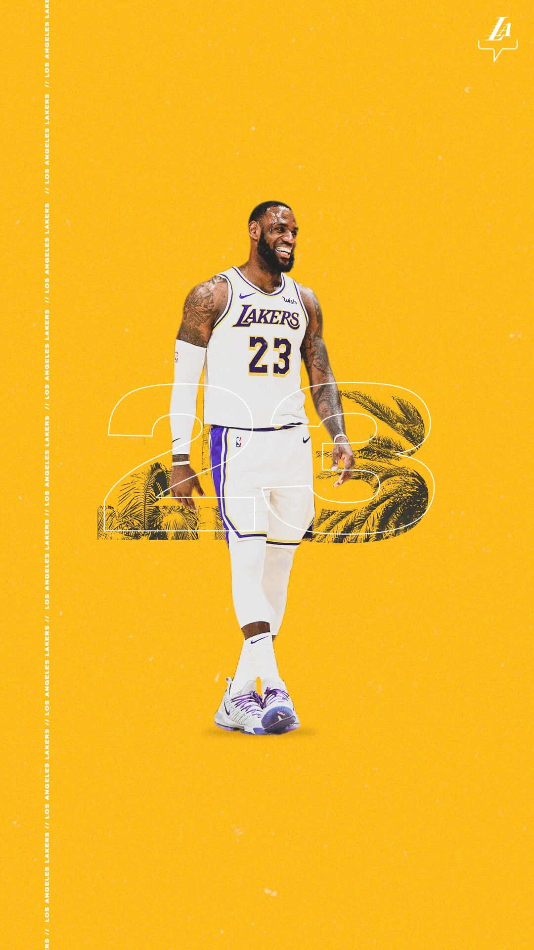 Digital Art Lakers Lebron James Iphone Background