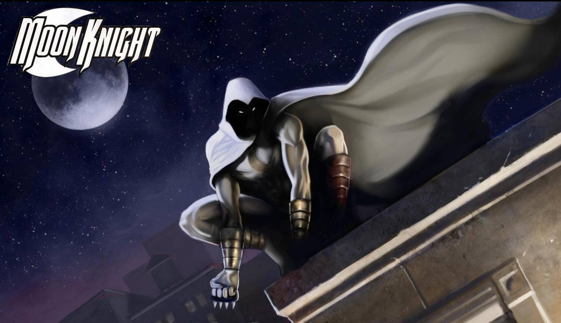 Digital Art Moon Knight Background