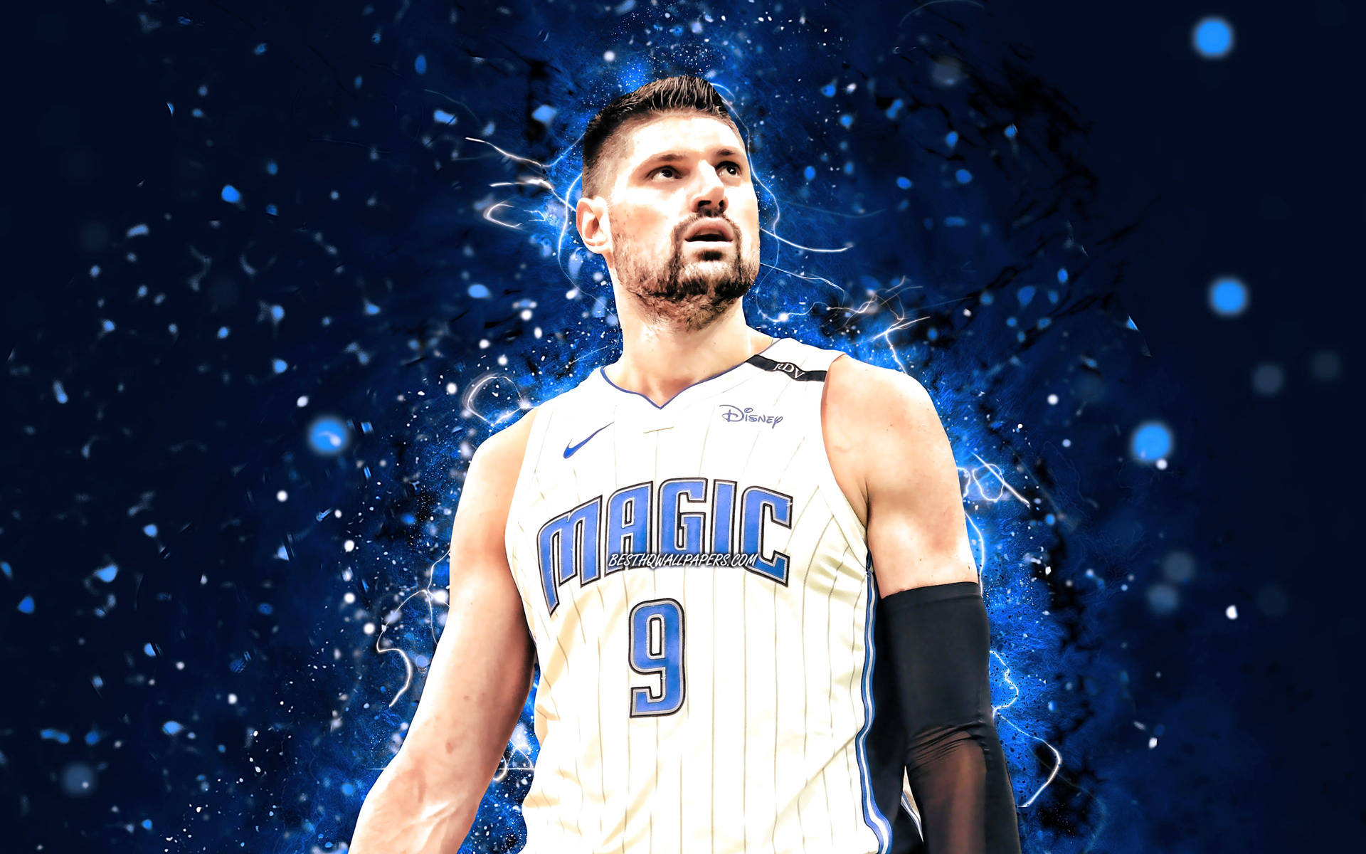 Digital Art Nba Player Nikola Vucevic Orlando Magic