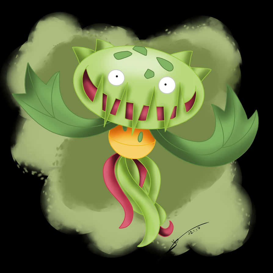 Digital Art Of Carnivine Background