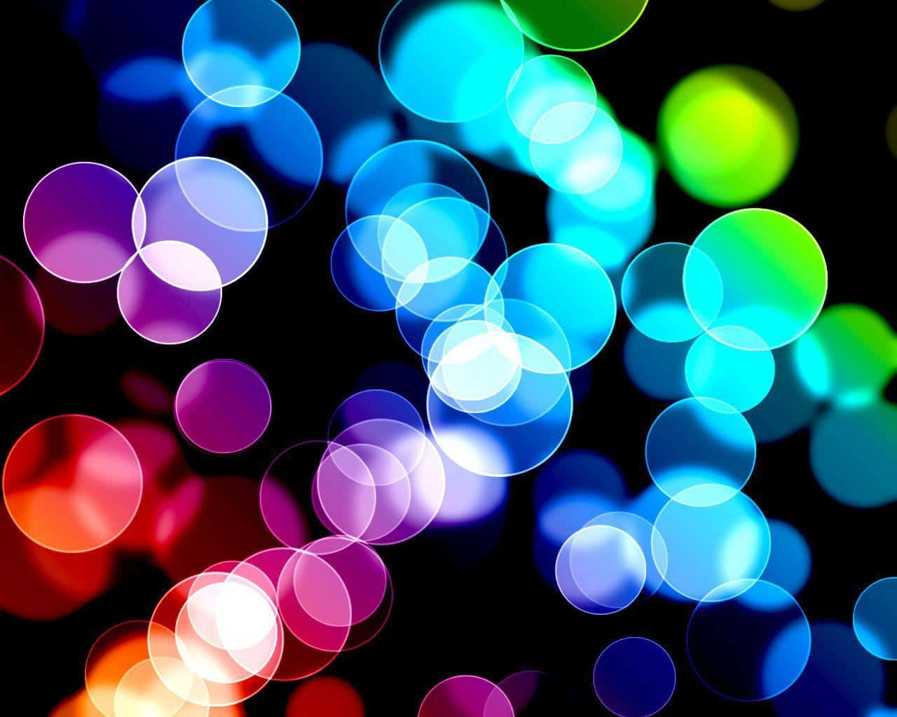 Digital Art Of Cool Colored Blurred Light Abstract Background