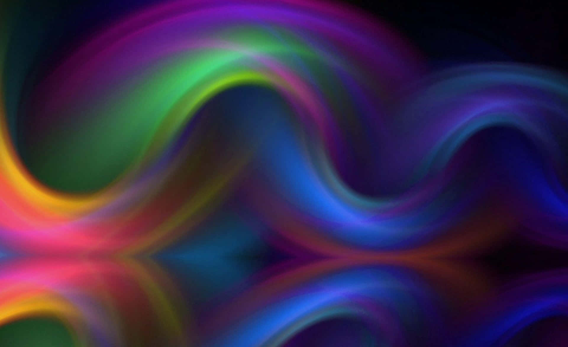 Digital Art Of Cool Colored Wavy Smoke Abstract Background
