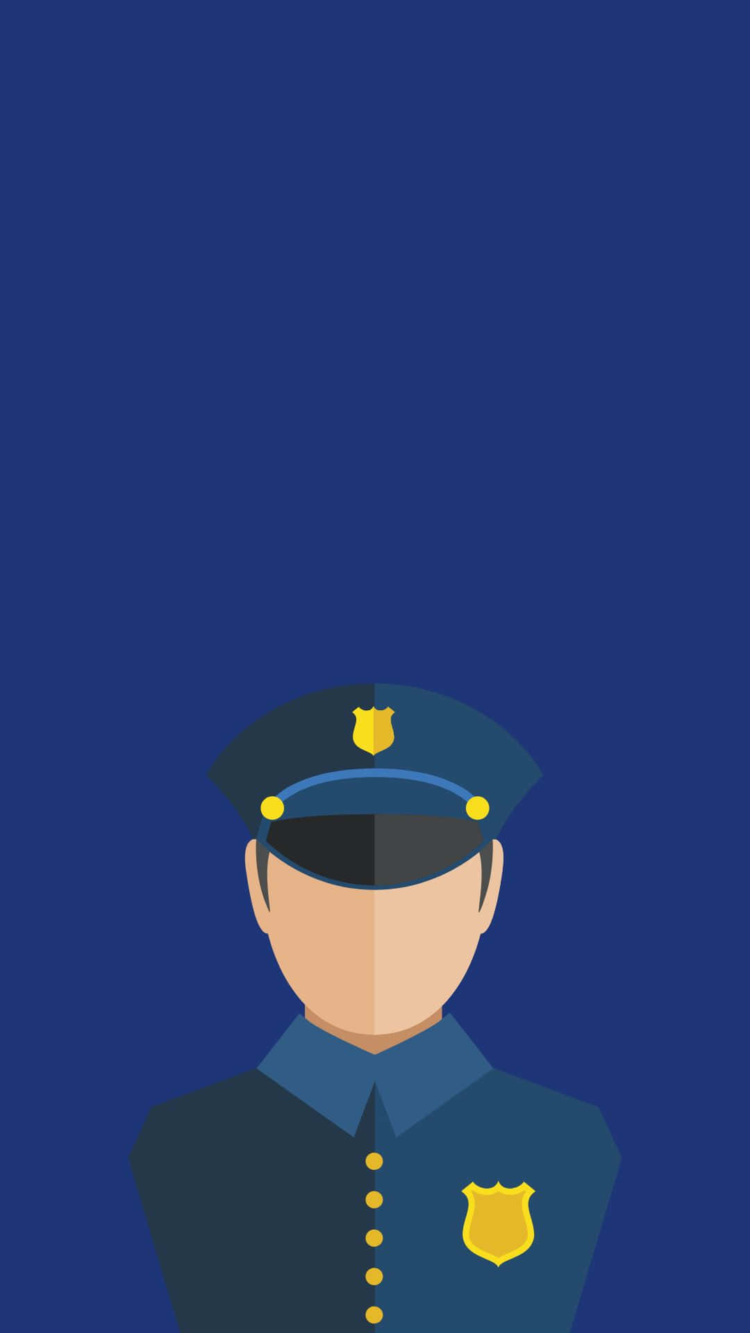 Digital Art Of Cop Police Officer Background