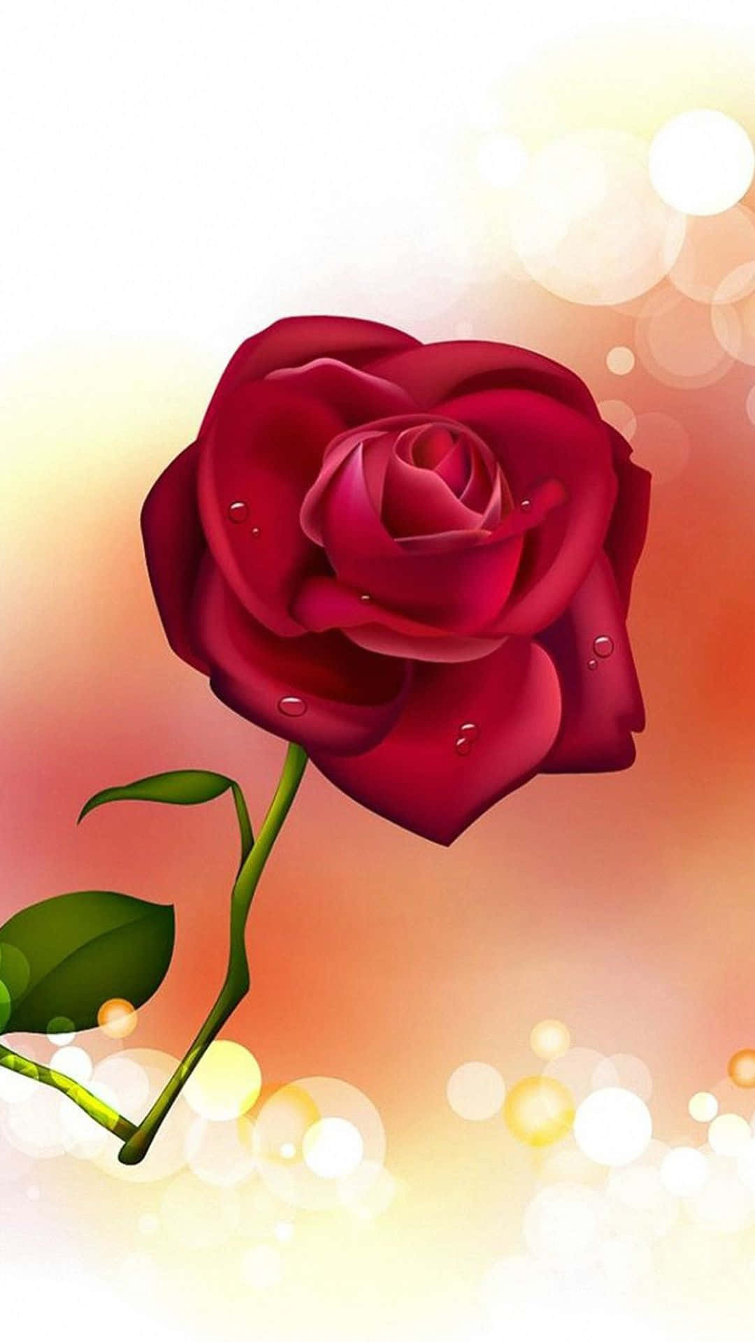 Digital Art Rose Mobile Background