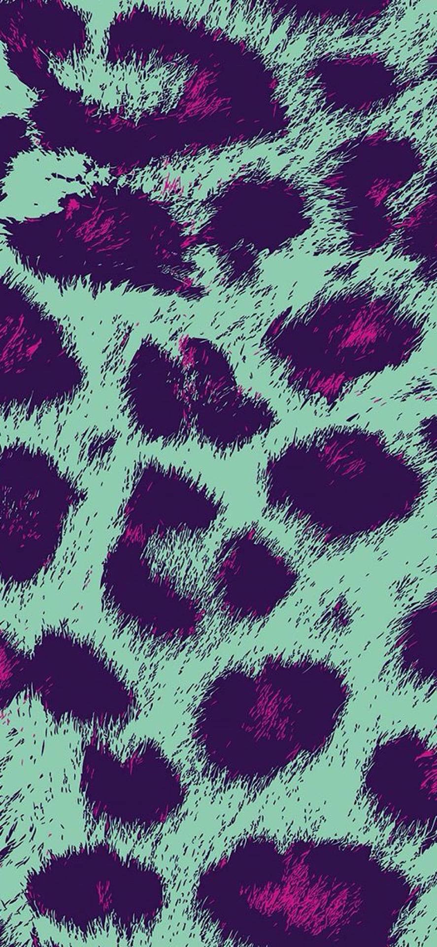 Digital Artwork Cute Leopard Print Background