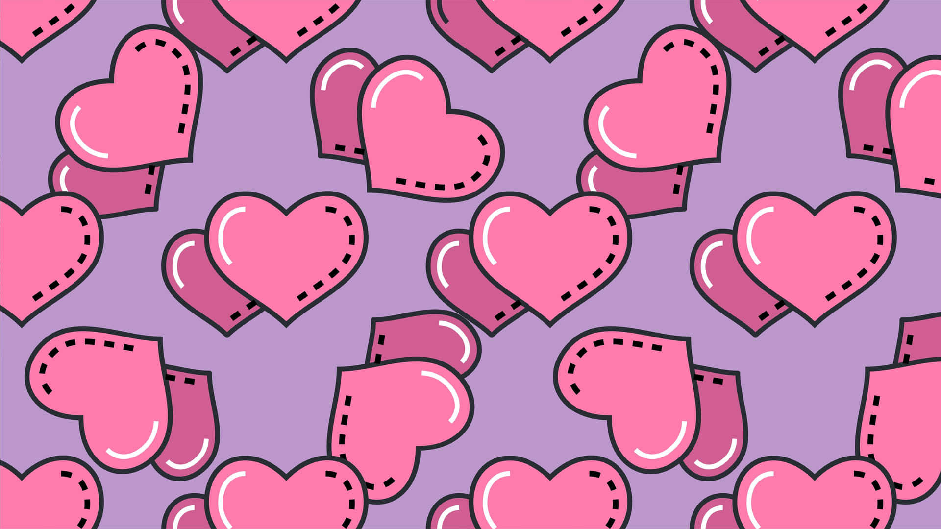 Digital Artwork Love Symbol Aesthetic Valentine's Day Background
