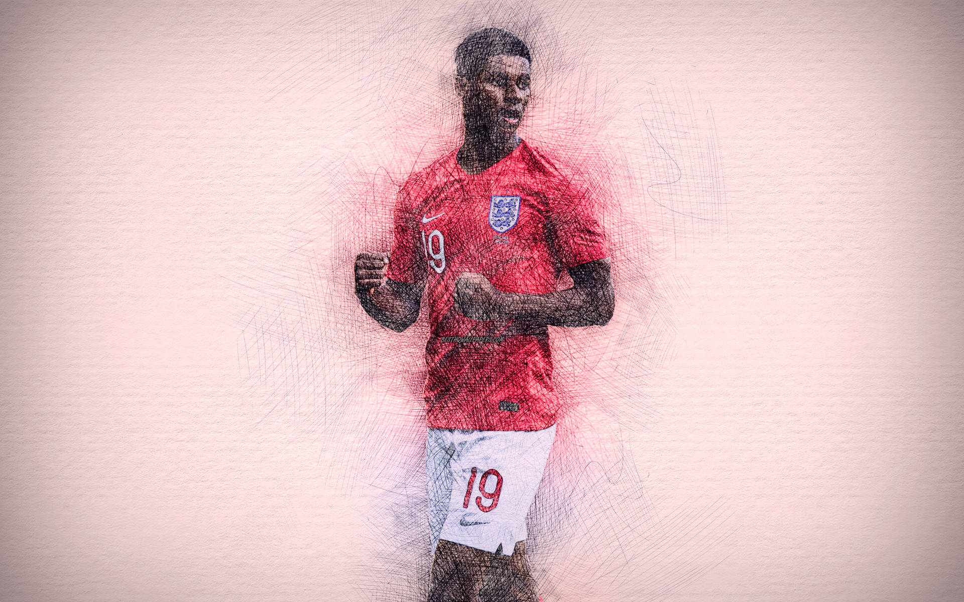 Digital Artwork Marcus Rashford Background