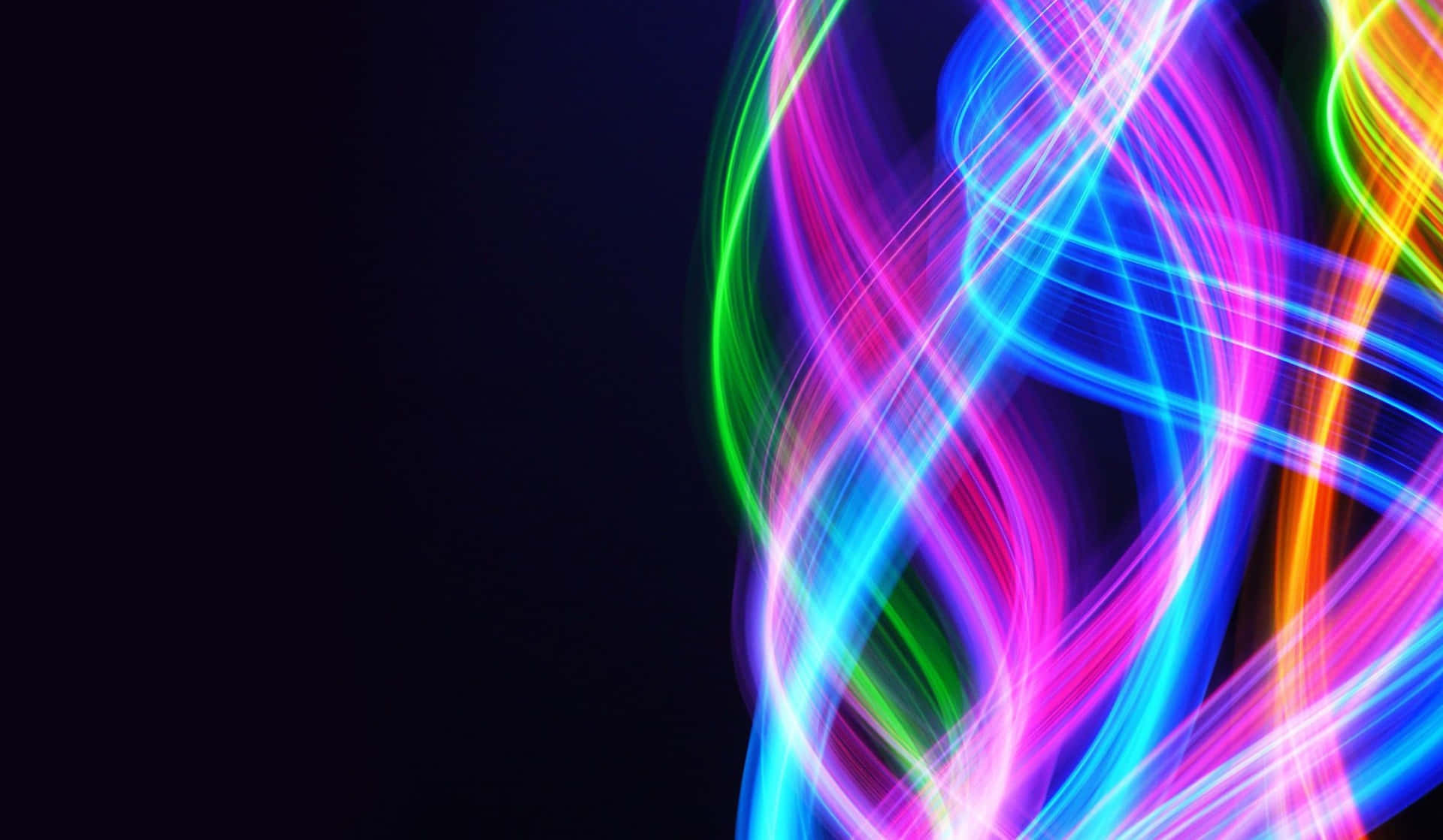 Digital Artwork Of Cool Colored Neon Abstract Background
