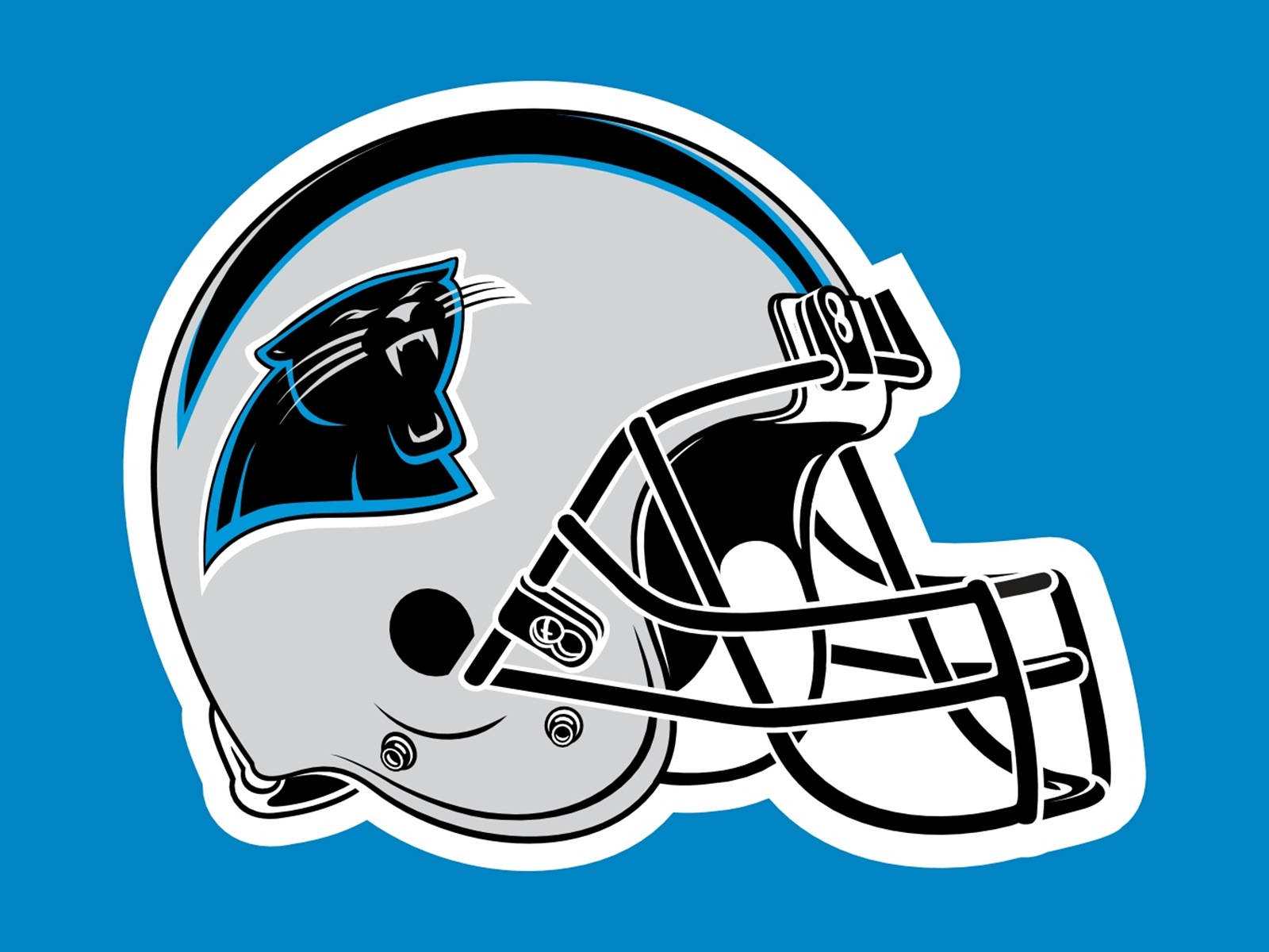 Digital Carolina Panthers Helmet Background