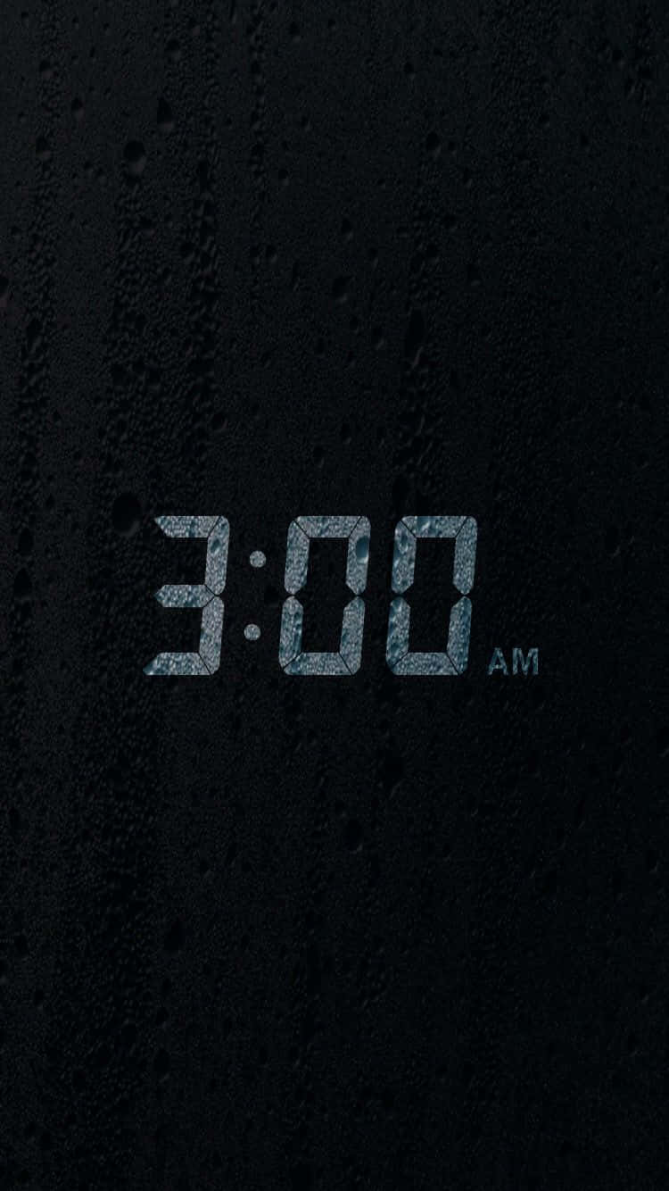 Digital Clock Displaying3 A M Background