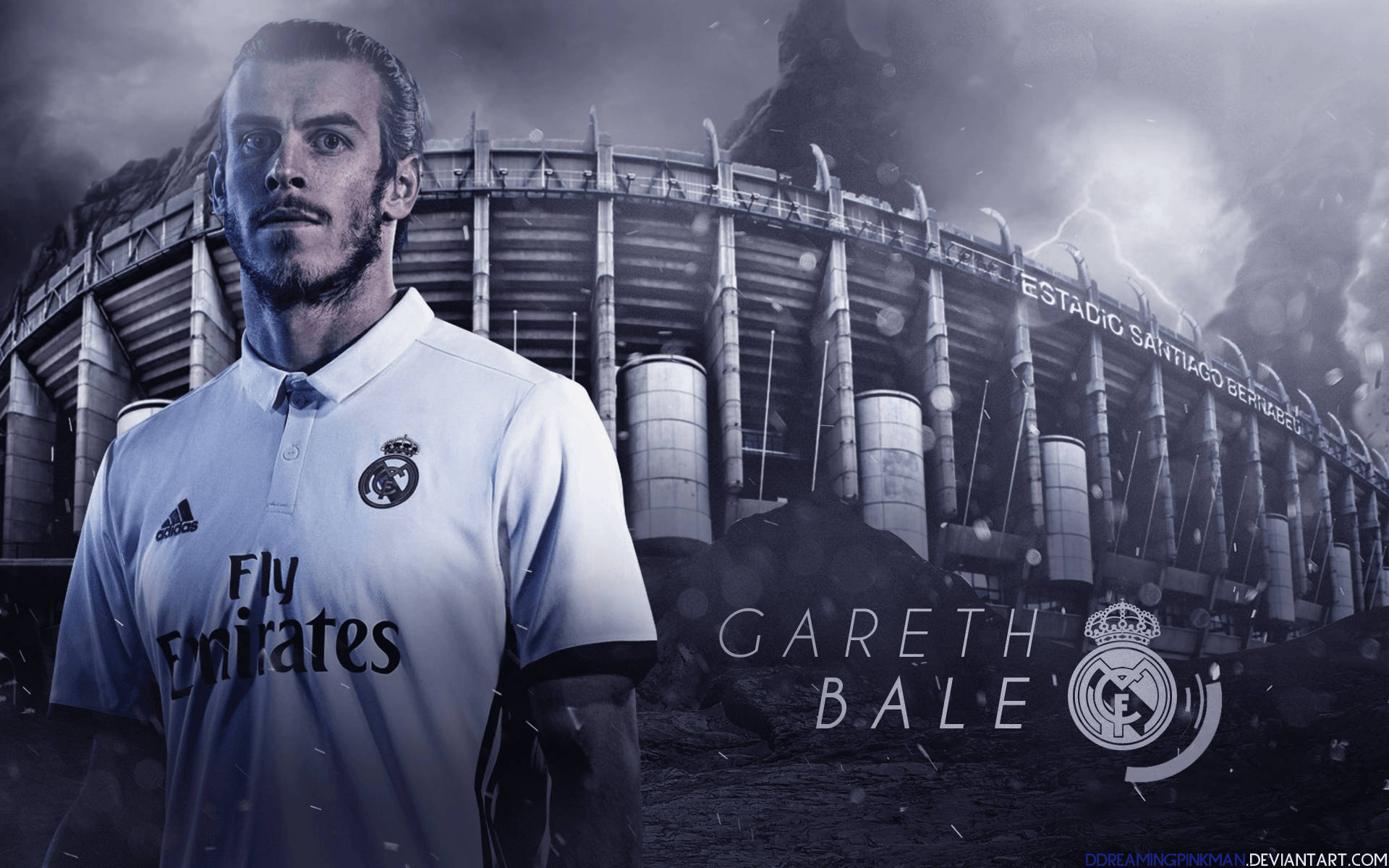 Digital Cover Of Gareth Bale Background