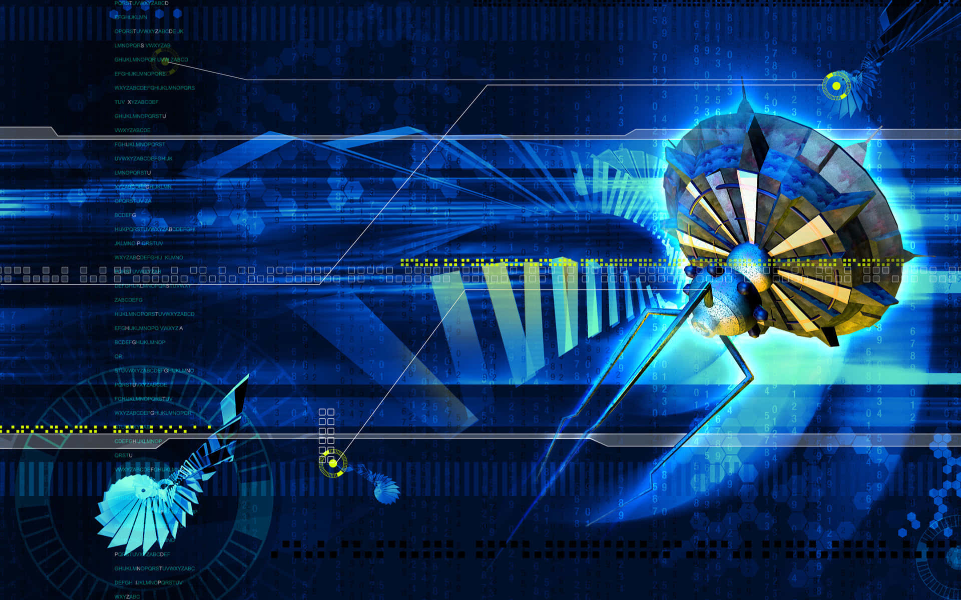 Digital D N A Data Transfer Concept Background