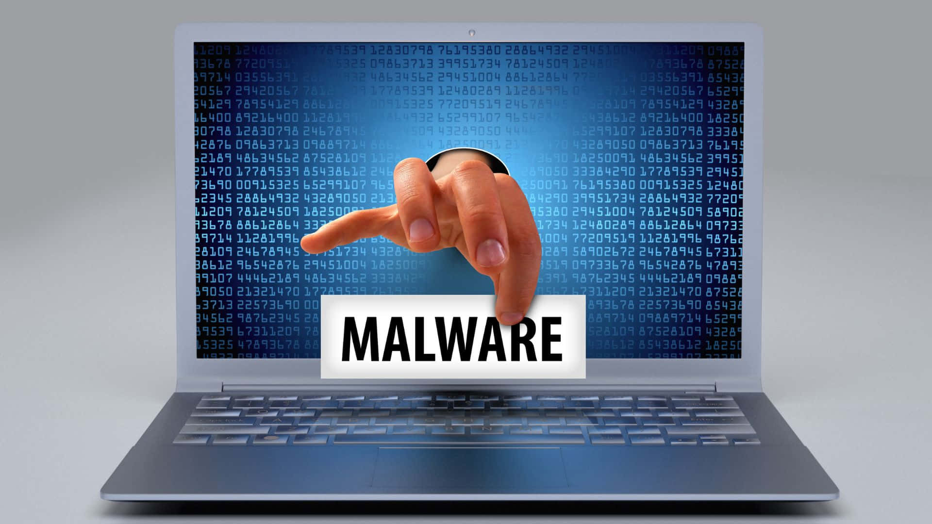 Digital Depiction Of A Virus Attack Background