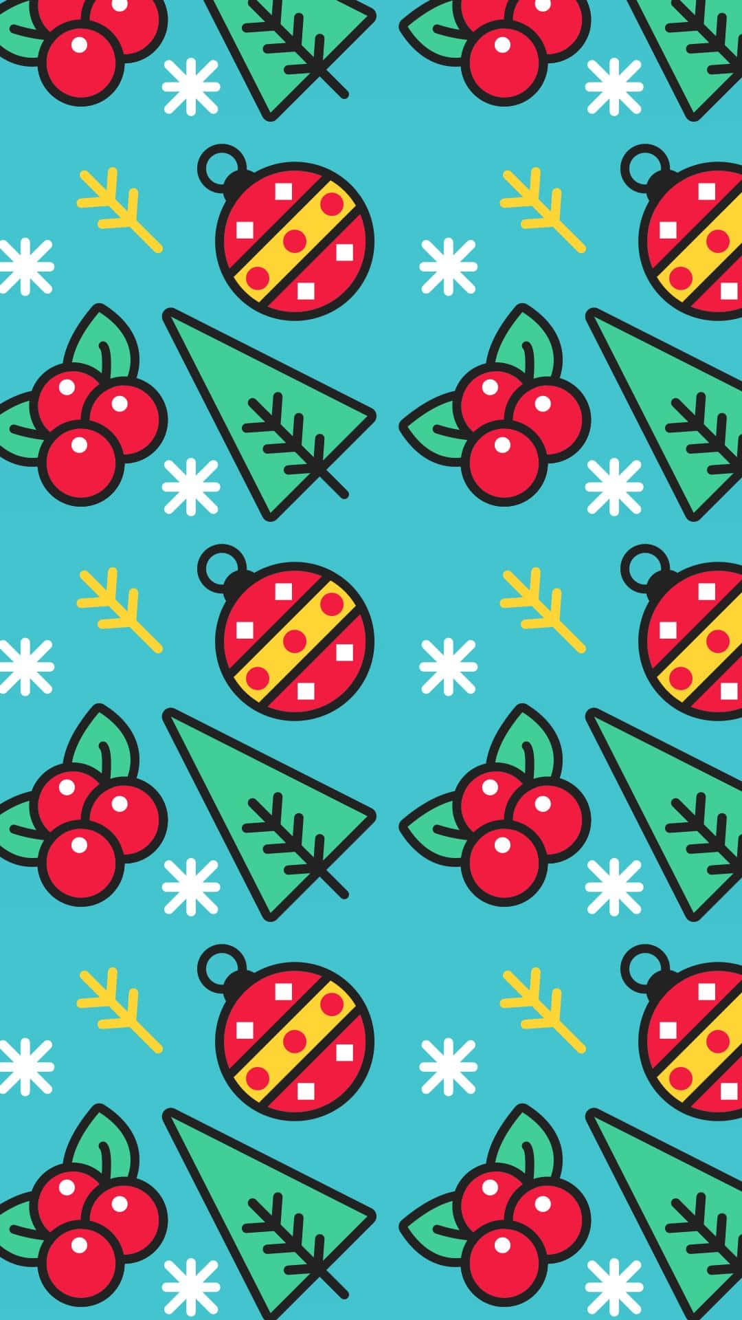 Digital Drawing Of Christmas Pattern