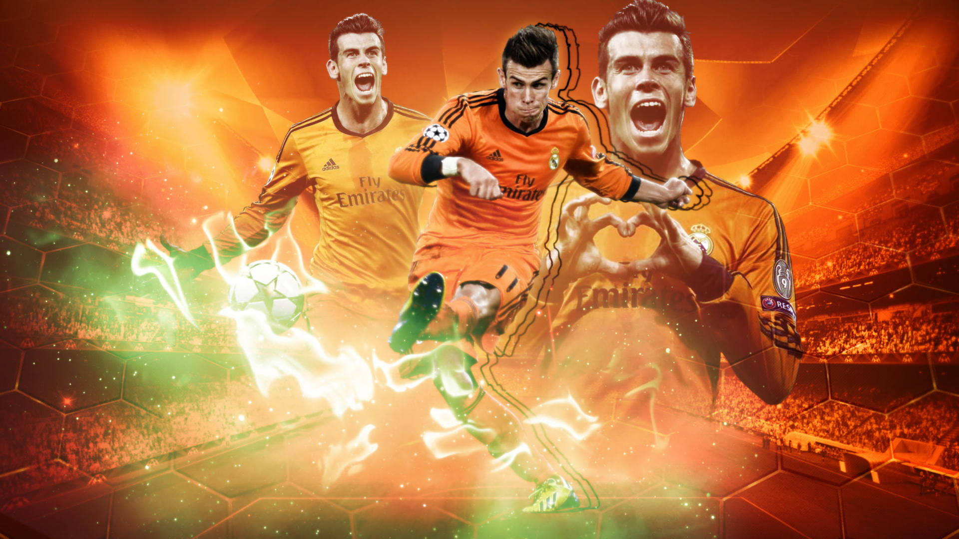 Digital Fan Art Gareth Bale Background