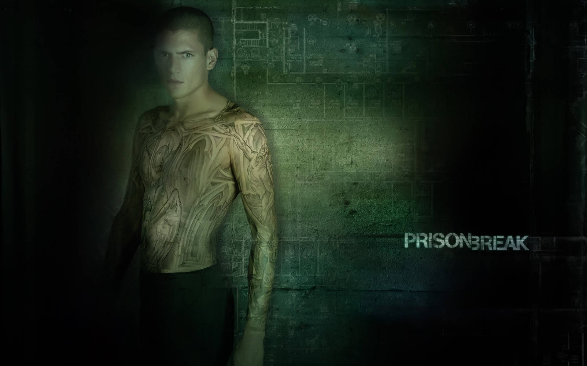 Digital Fan Art Michael Prison Break Background