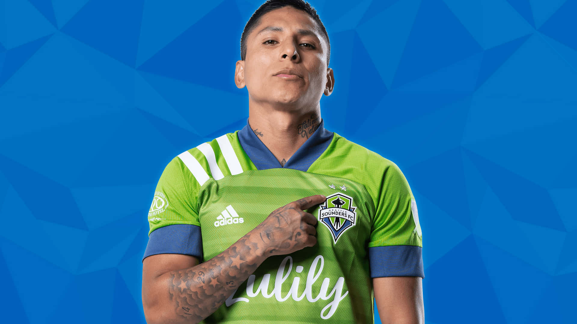 Digital Fanart Of Raul Ruidiaz Background