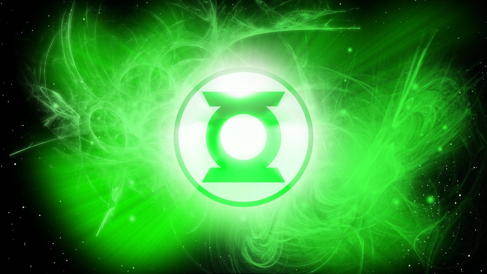 Digital Green Lantern Logo Background