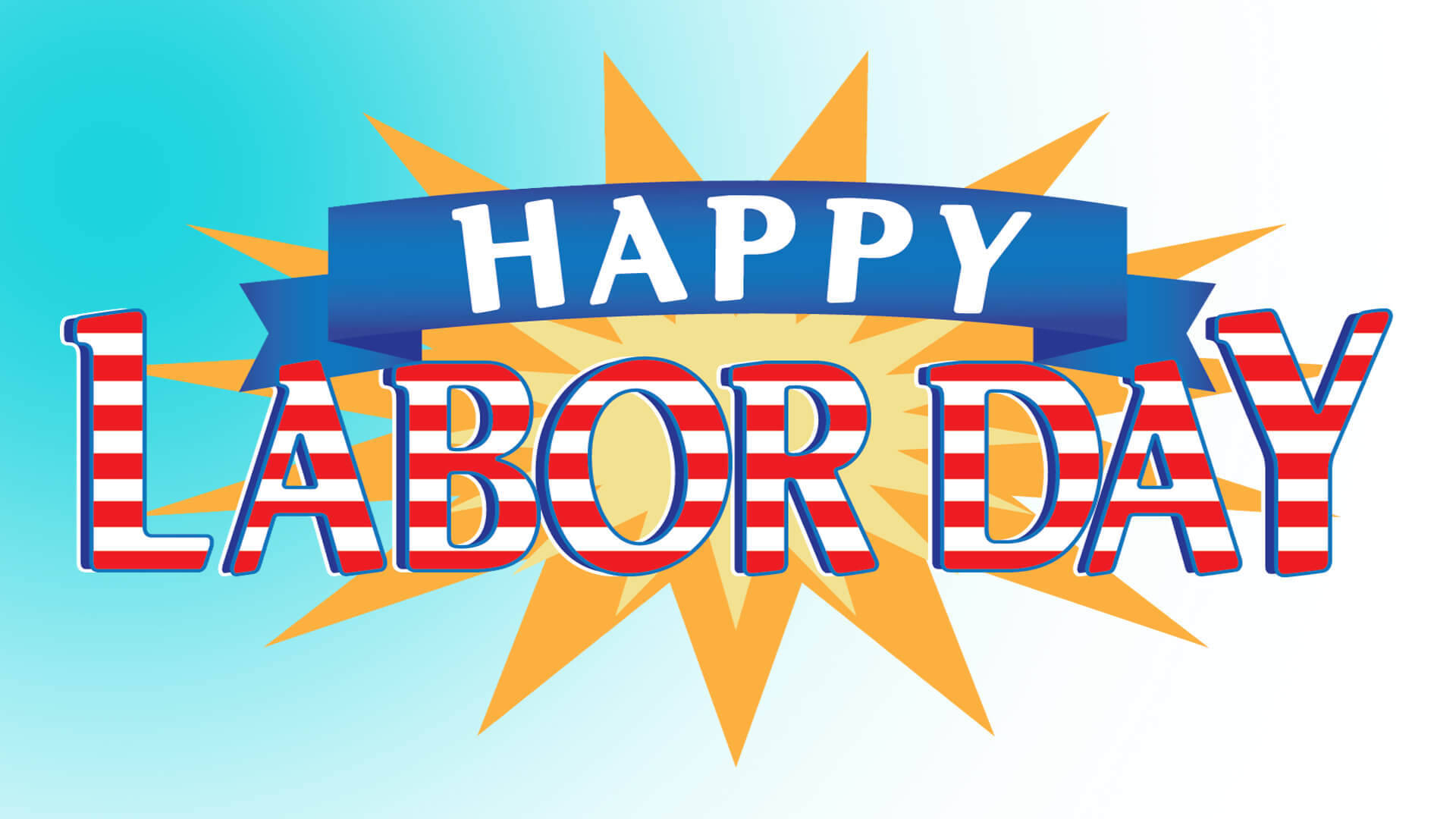 Digital Happy Labor Day Logo Background