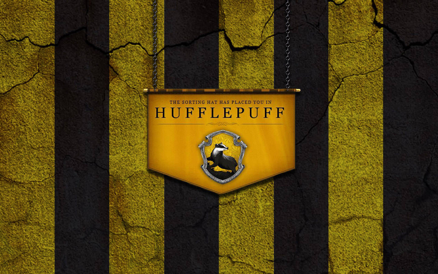 Digital Hufflepuff Banner Background
