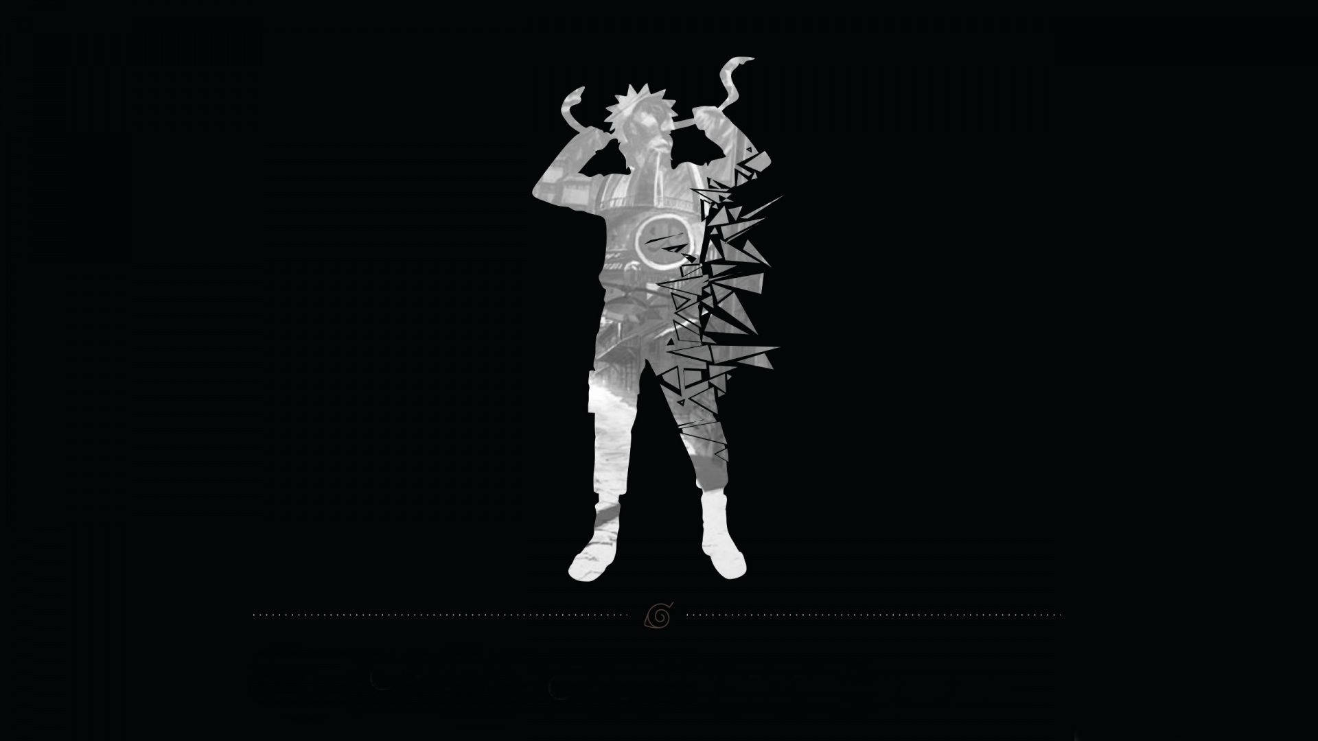 Digital Illustration Uzumaki Naruto Black Background