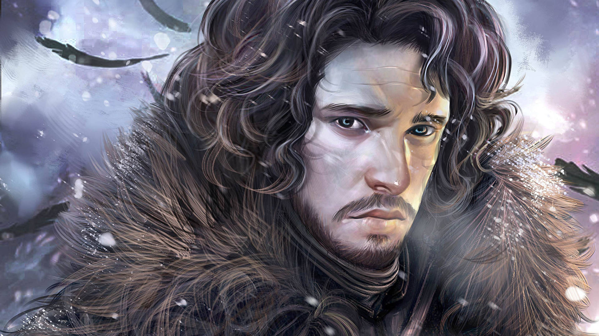 Digital Jon Snow Game Of Thrones Background