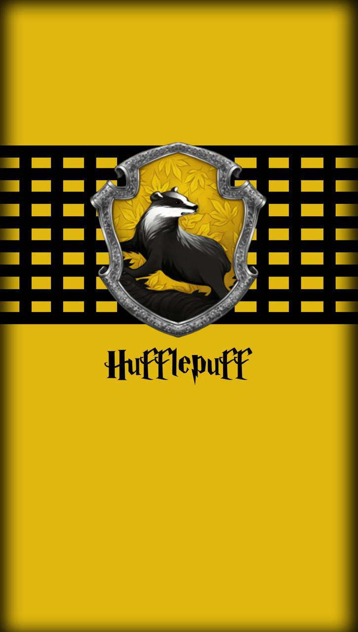Digital Logo Of Hufflepuff Background