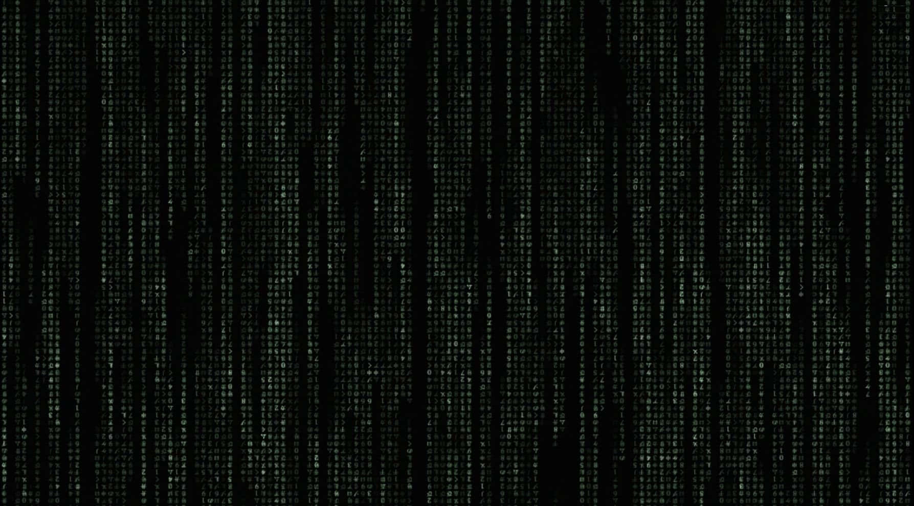 Digital Matrix Code Visualization Background