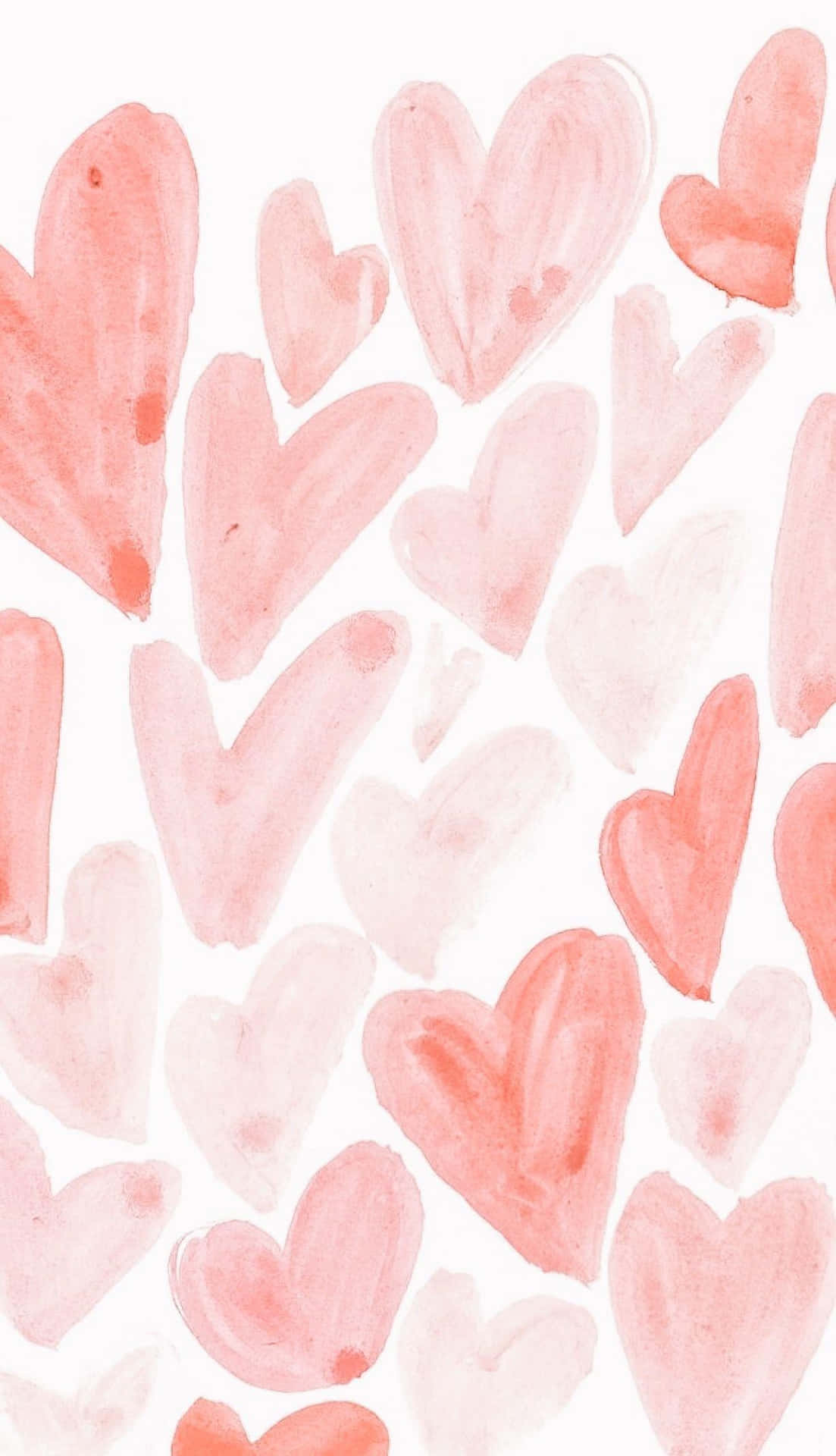 Digital Paint Brush Strokes Aesthetic Valentine's Day Background