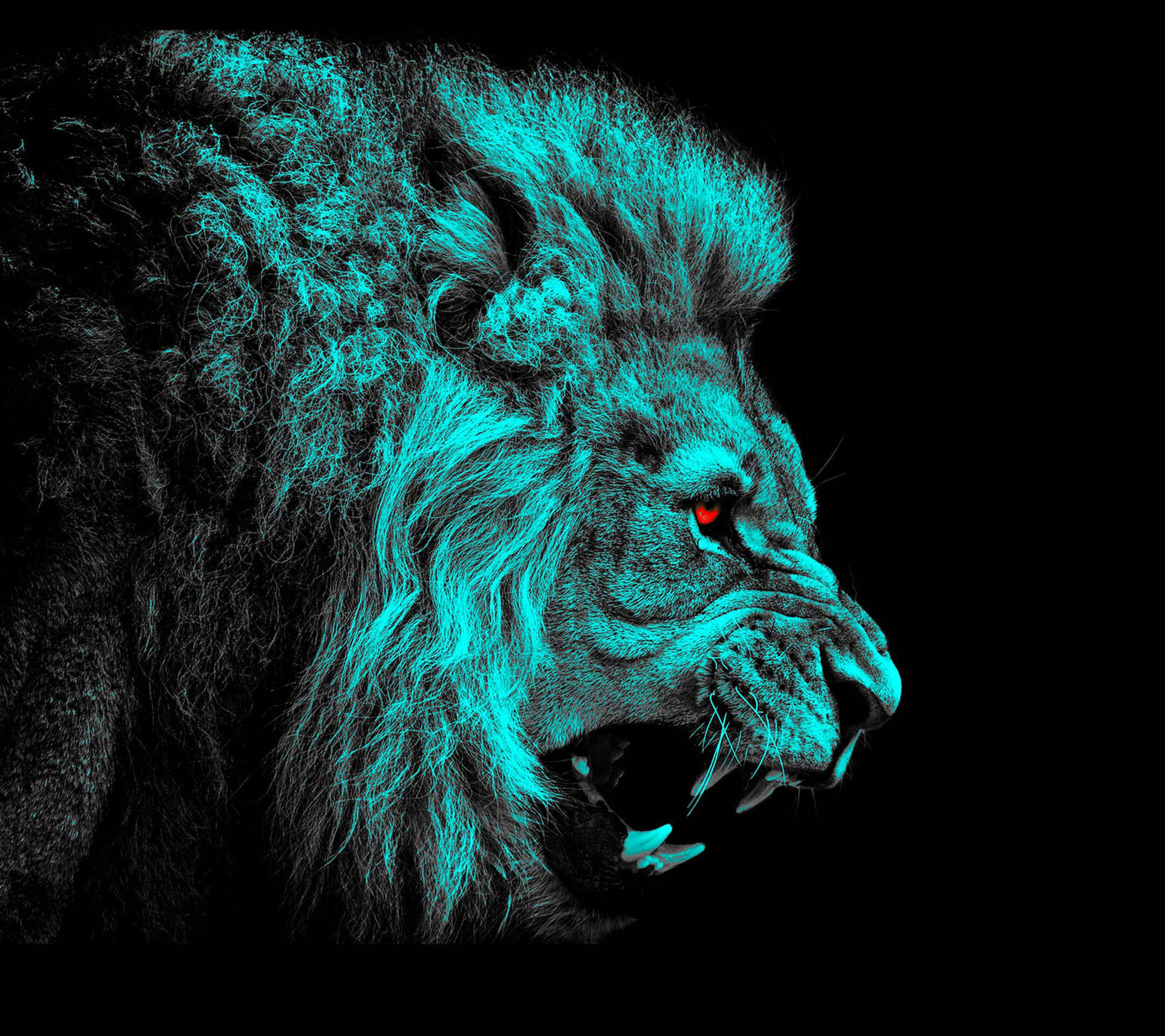 Digital Painting For 3d Lion Background Background