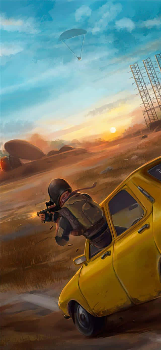 Digital Painting Of A Character Pubg Iphone Background