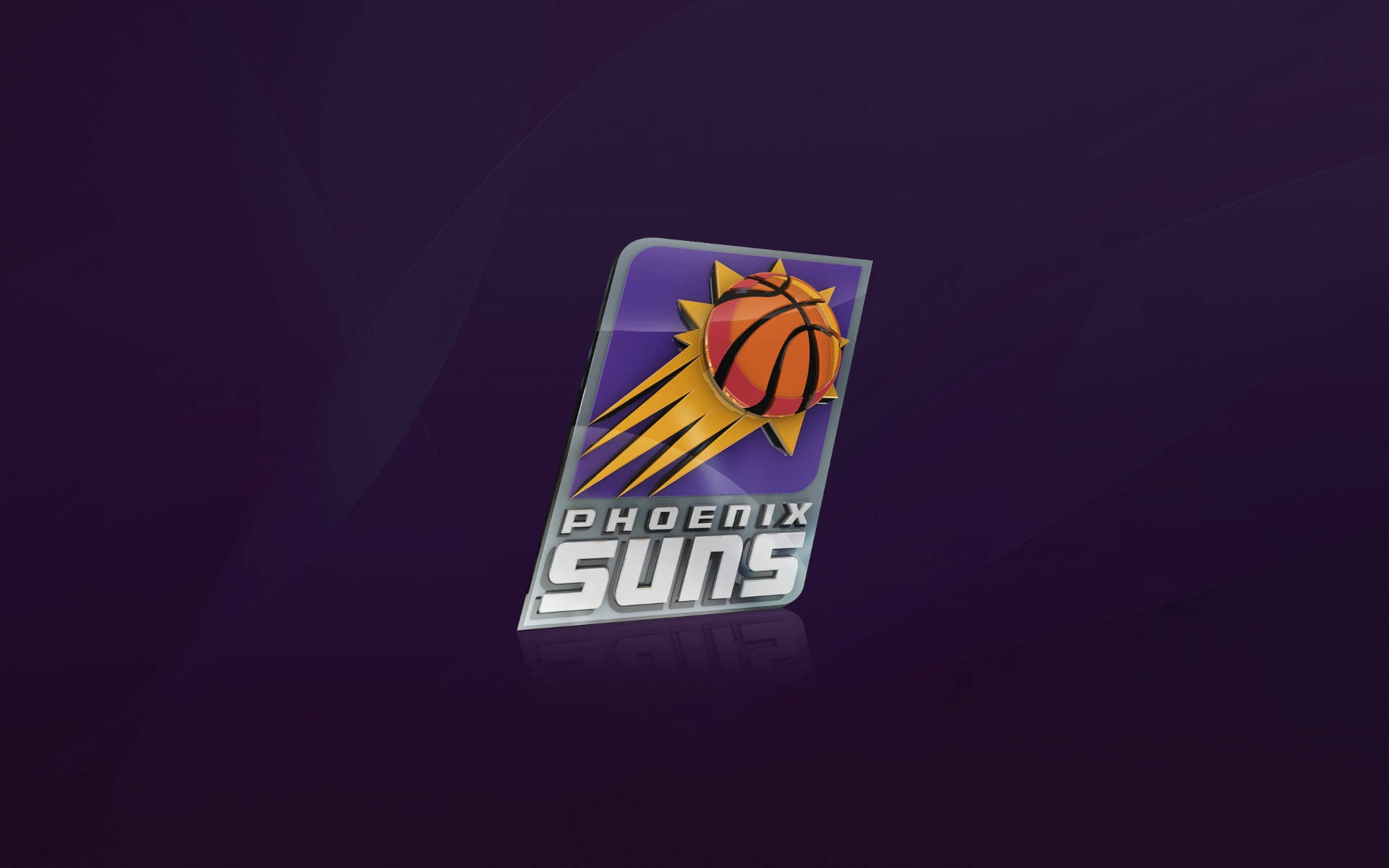 Digital Phoenix Suns Emblem In Purple Background