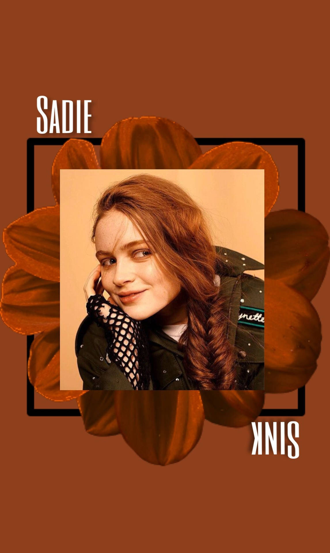 Digital Poster Of Sadie Sink Background